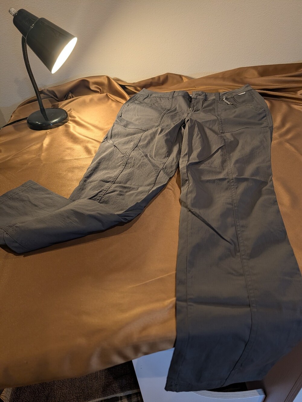 Avalanche Women's  Straight-Leg Utility Pants in Gray
